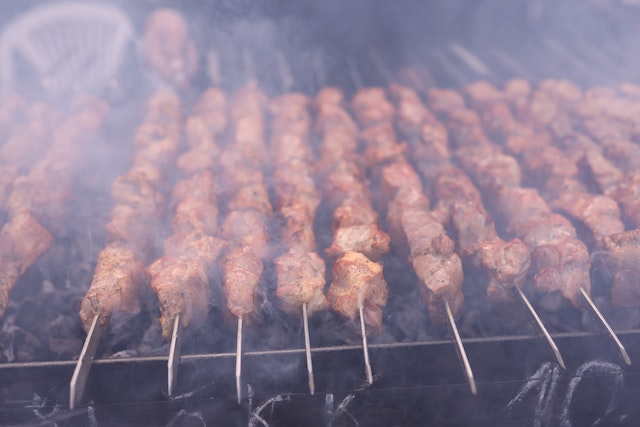 Grilled BBQ Beef Skewers