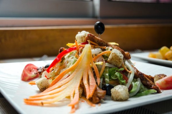 Chicken Pesto Pasta Salad With Grilled Veggies