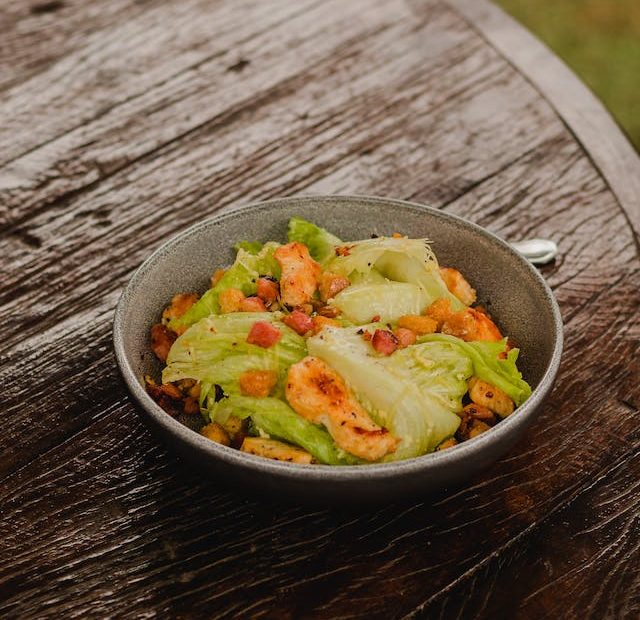 Grilled Buffalo Cauliflower Salad